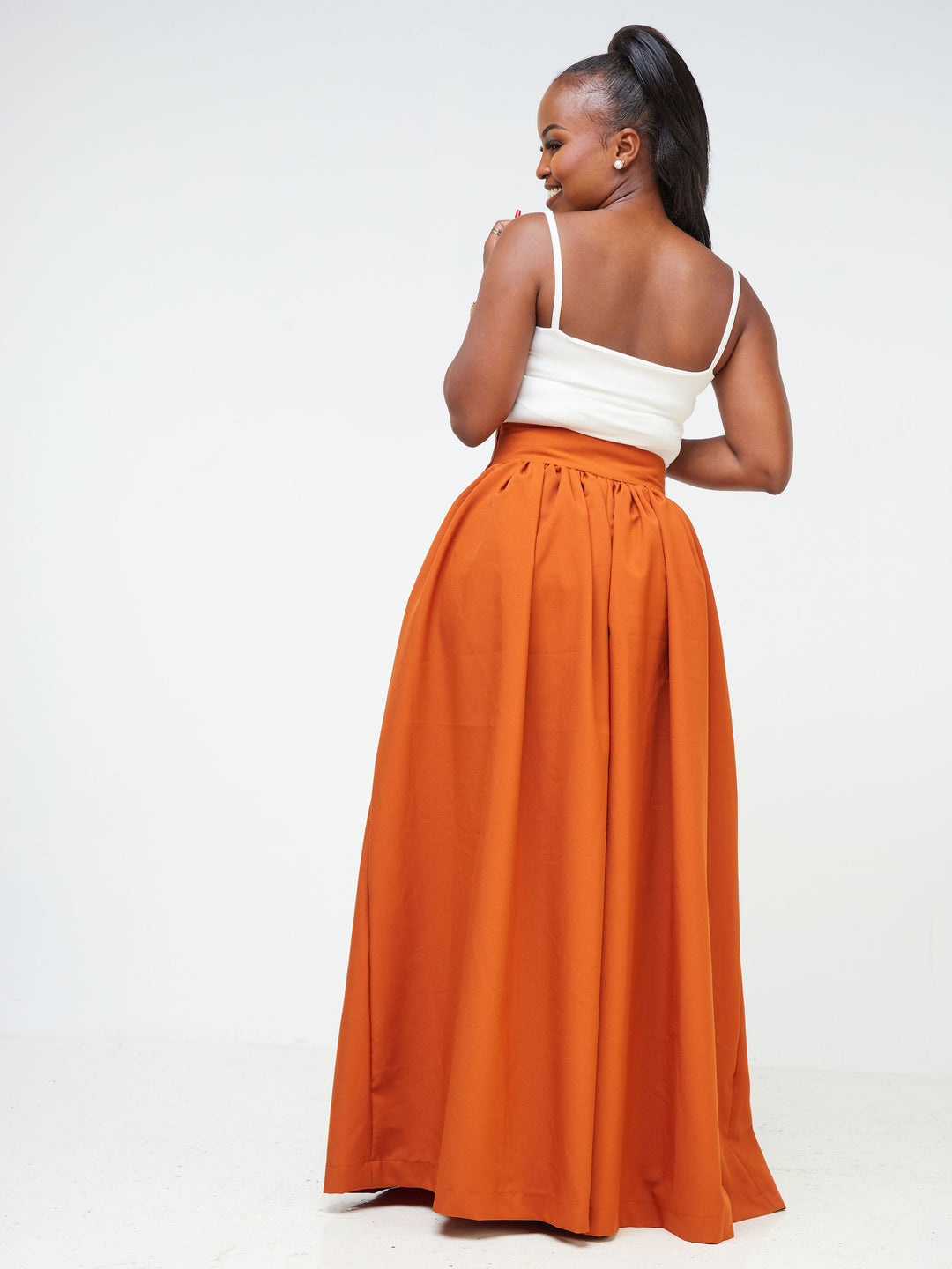 Izulu Kone pants - Burnt orange