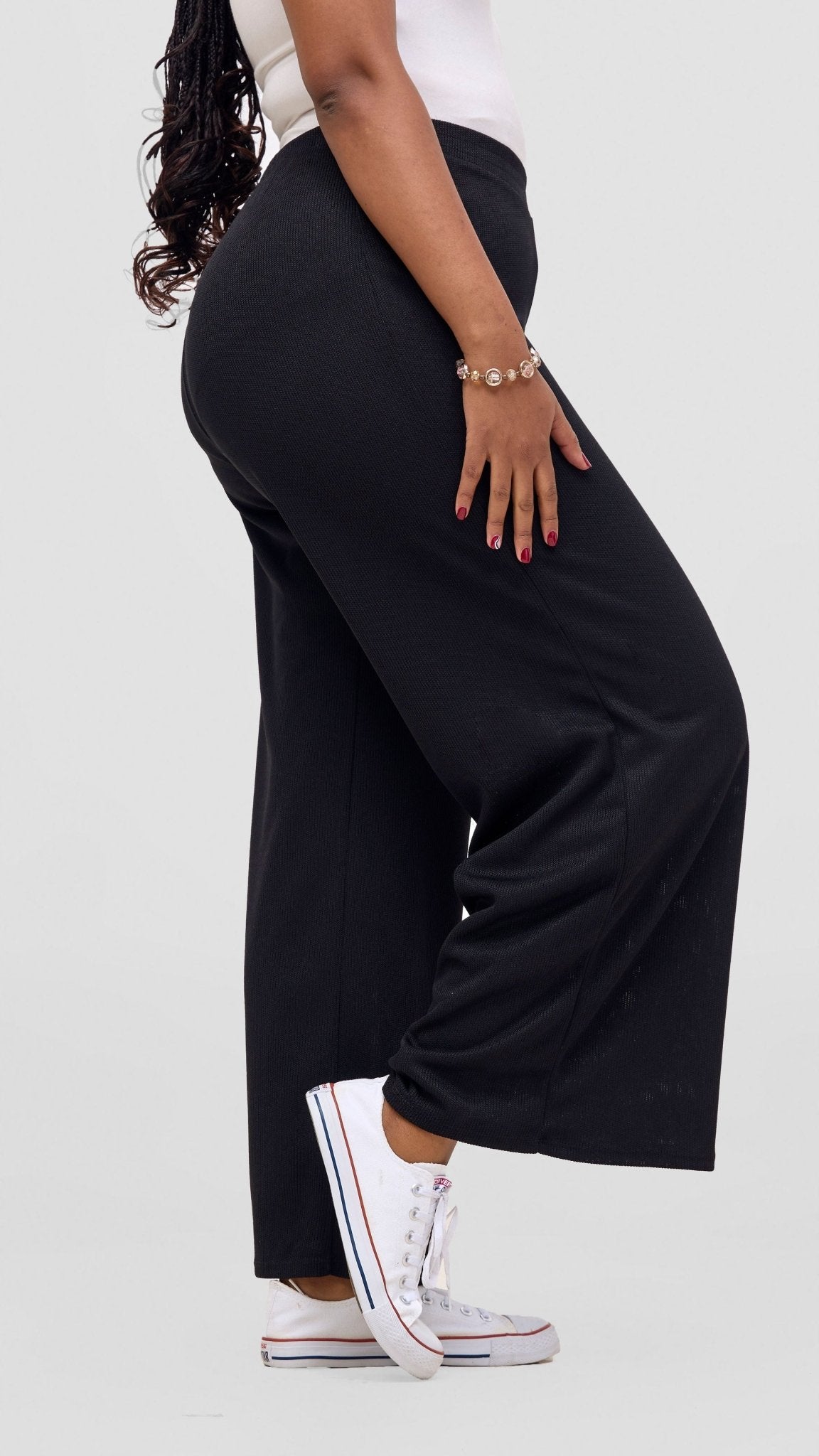 Vivo Rema Straight Leg Pants - Black - Shopzetu
