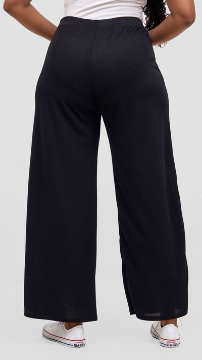 Vivo Rema Straight Leg Pants - Black - Shopzetu