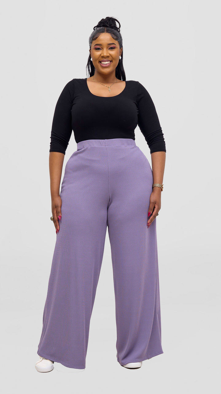 Vivo Chela Wide Leg Pants - Lilac