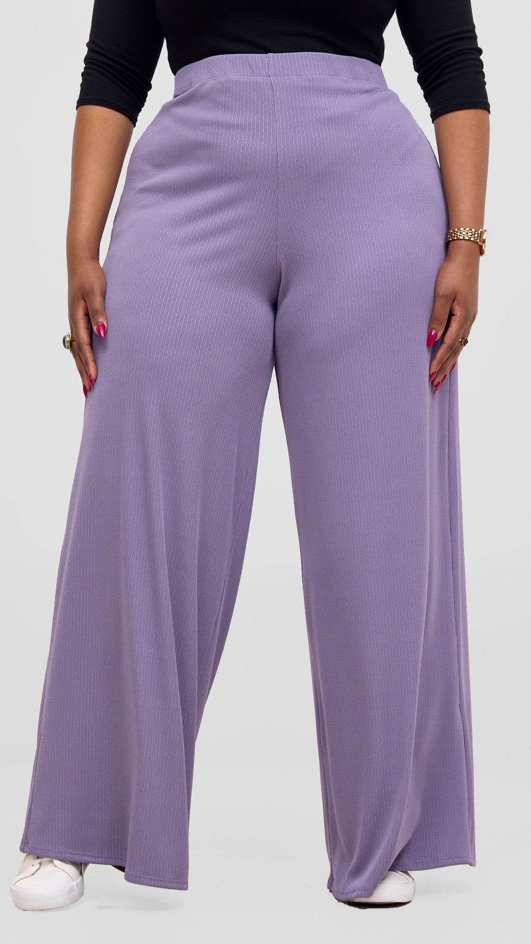 Vivo Chela Wide Leg Pants - Lilac
