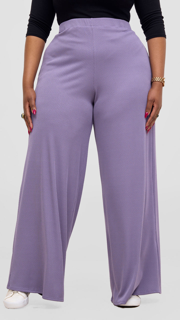 Vivo Chela Wide Leg Pants - Lilac