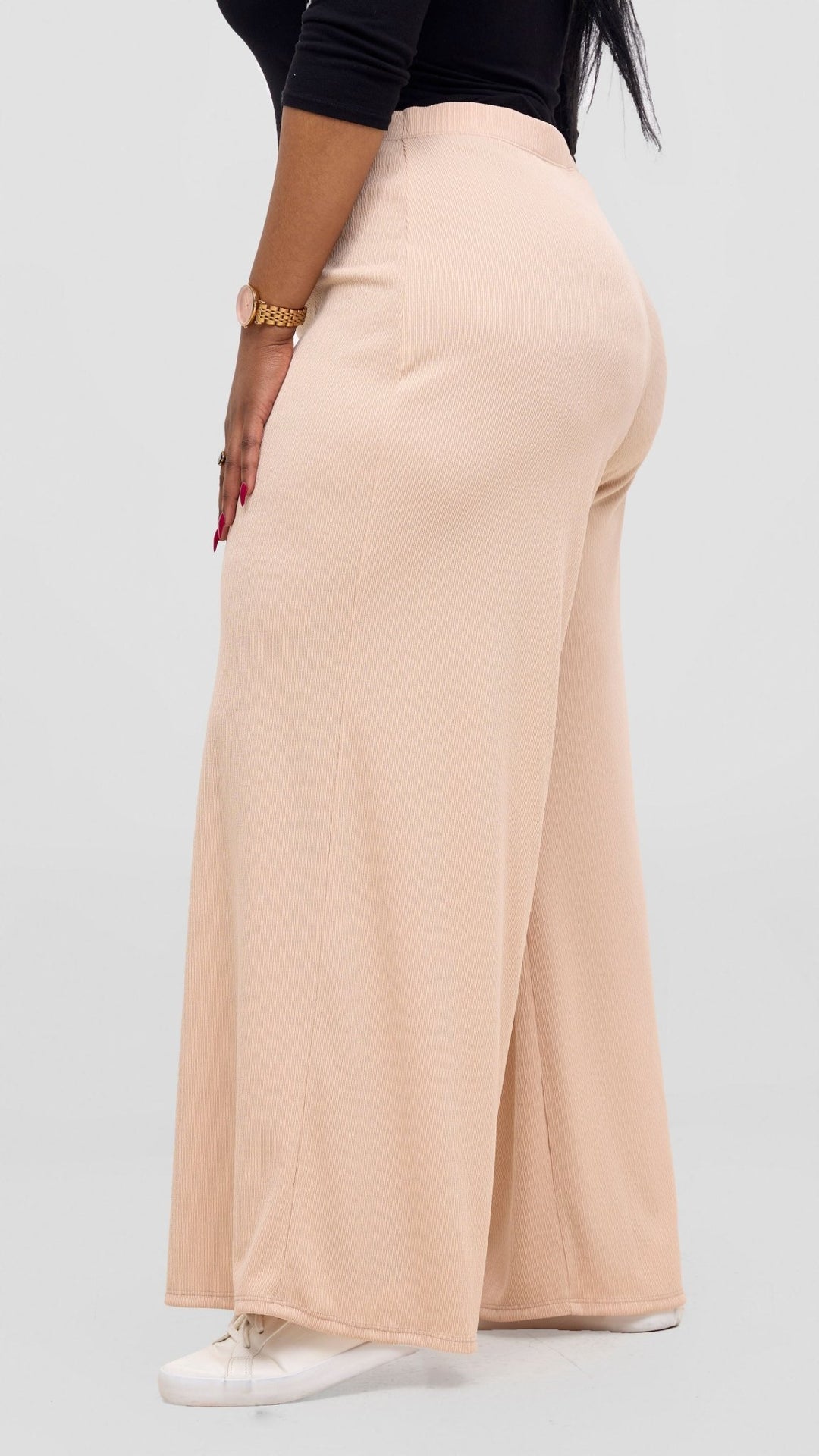 Vivo Chela Wide Leg Pants - Buttermilk - Shopzetu