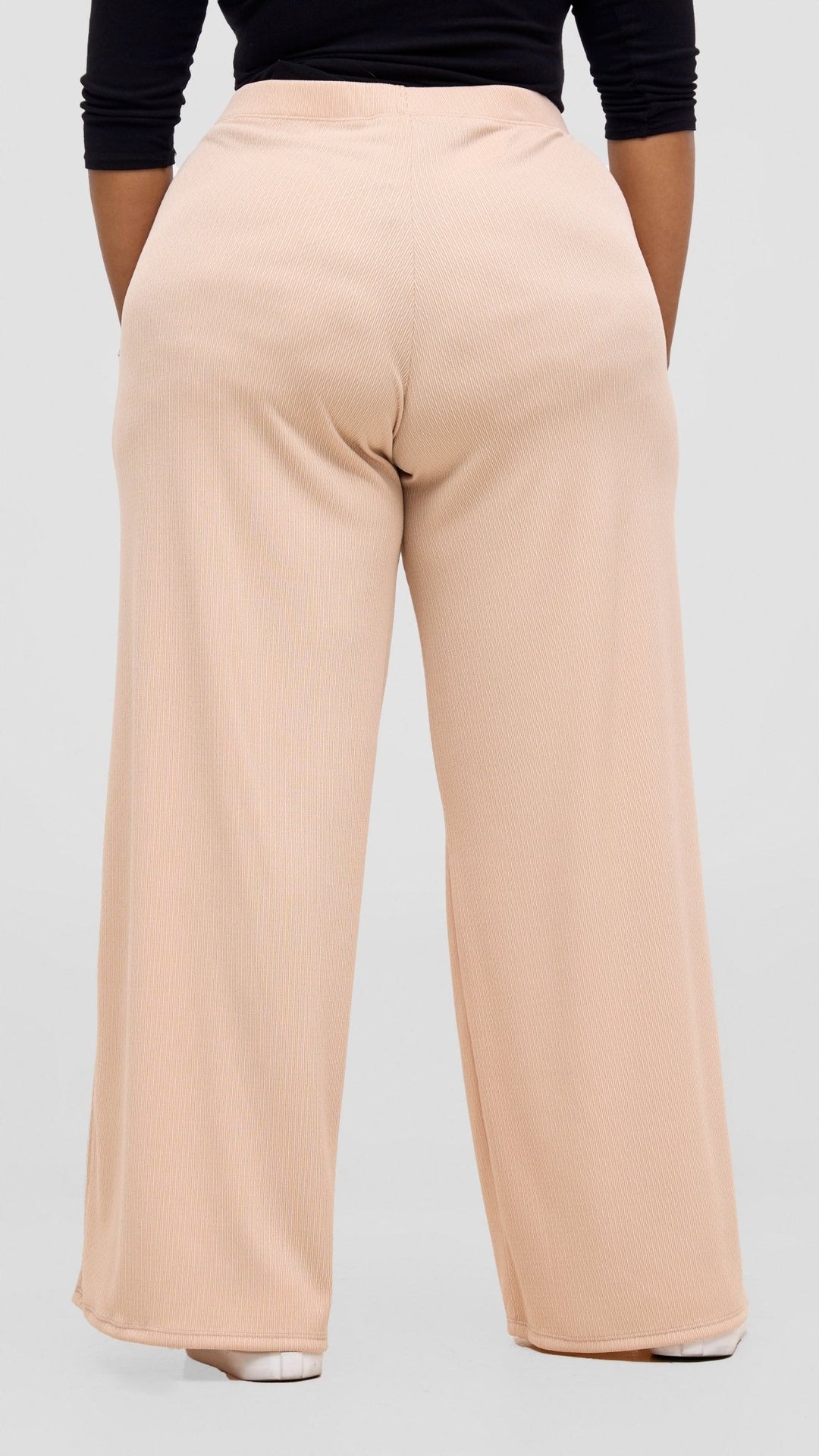 Vivo Chela Wide Leg Pants - Buttermilk - Shopzetu