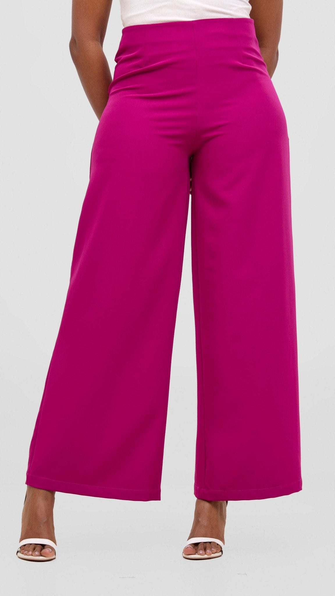 Vivo Tatili Wide Leg Pants - Light Purple - Shopzetu