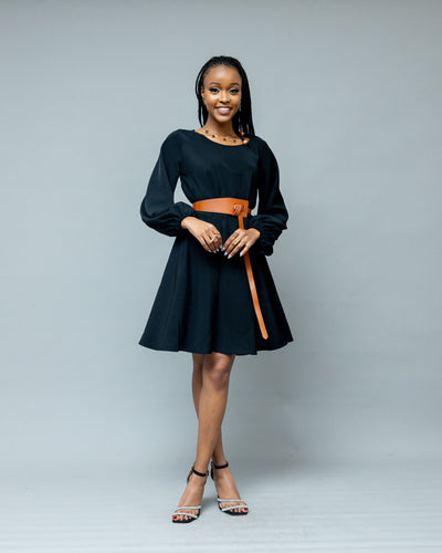 Afriwia Aura Shift Dress - Black