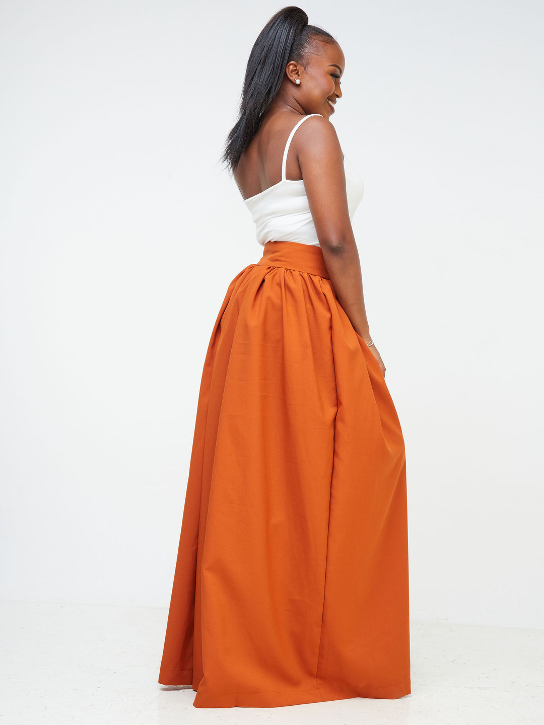 Izulu Kone pants - Burnt orange