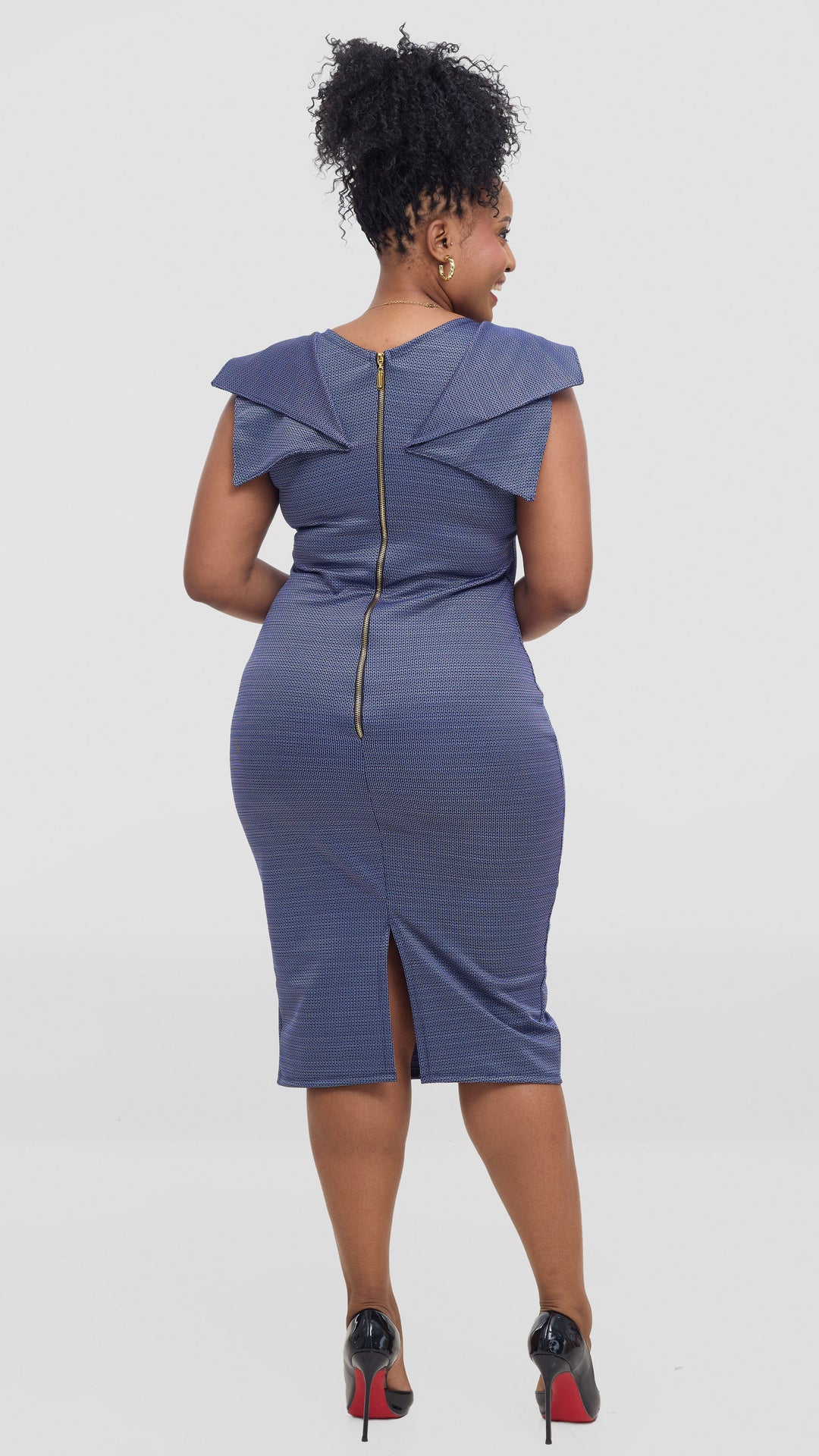 Celeste Bodycon Dress - Navy Blue
