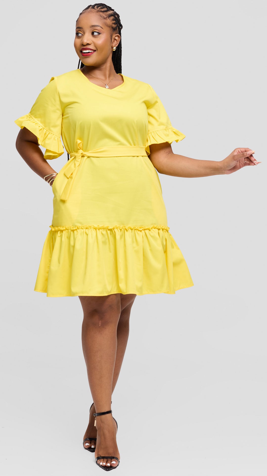 Lizola  Sunny Shift Dress - Yellow