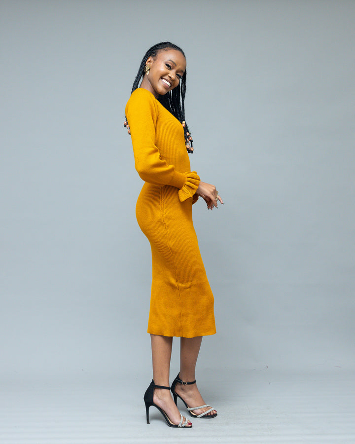 Afriwia Twilight Dress - Mustard
