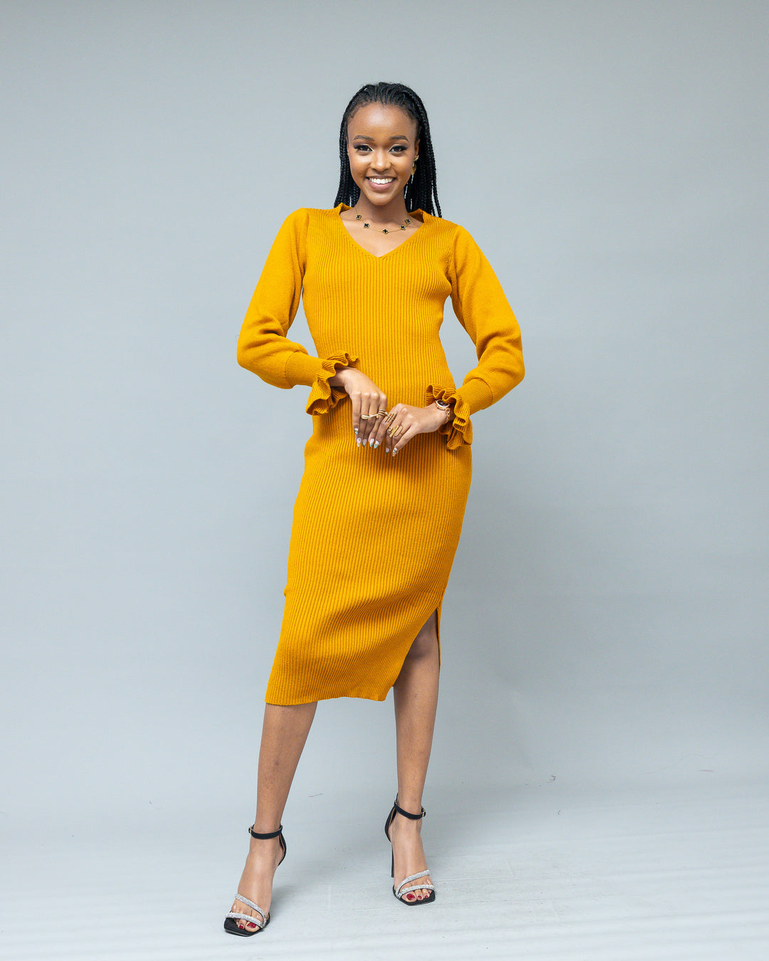Afriwia Twilight Dress - Mustard