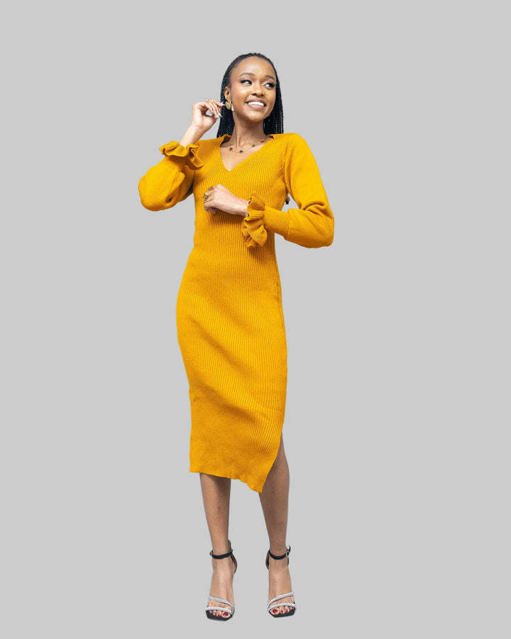 Afriwia Twilight Dress - Mustard
