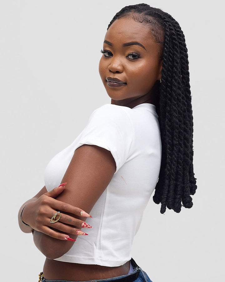 Glam Lab Short Sleeve Top - White