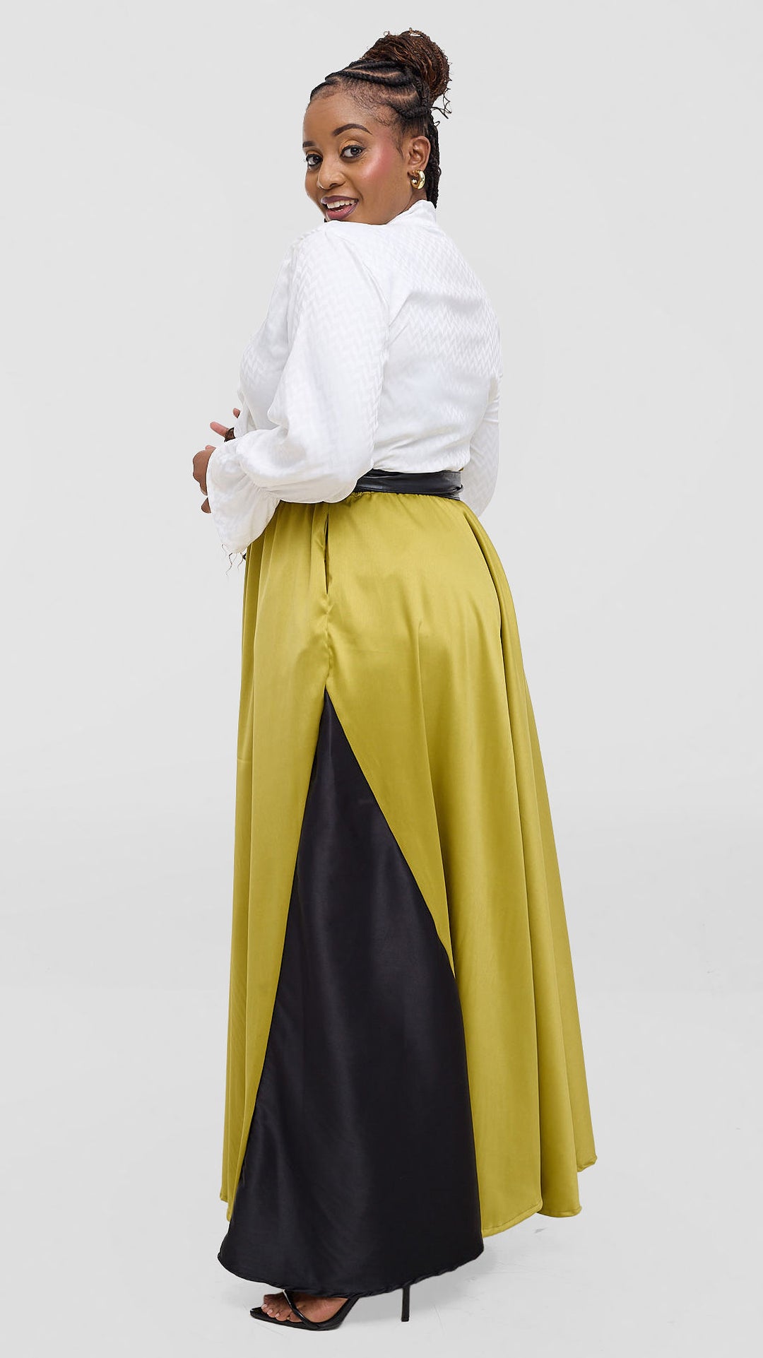 Silk House Collection Camilla Maxi Skirt - Green