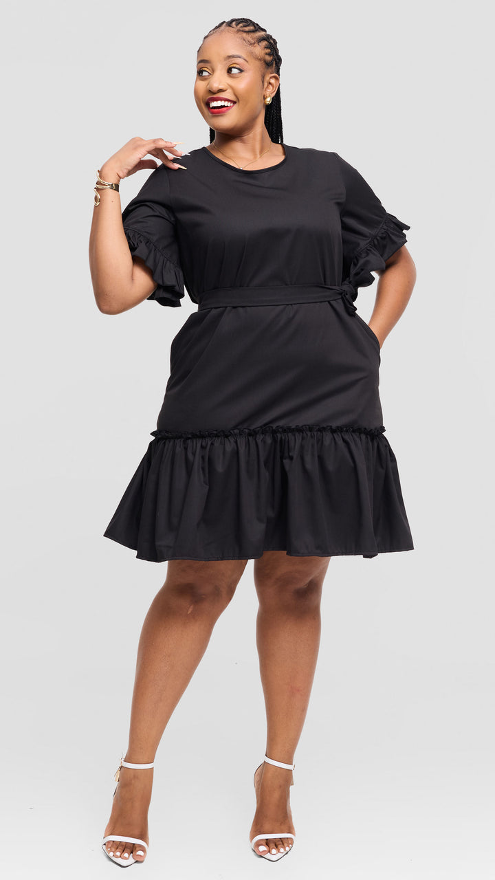 Lizola Teresa Shift Dress - Black