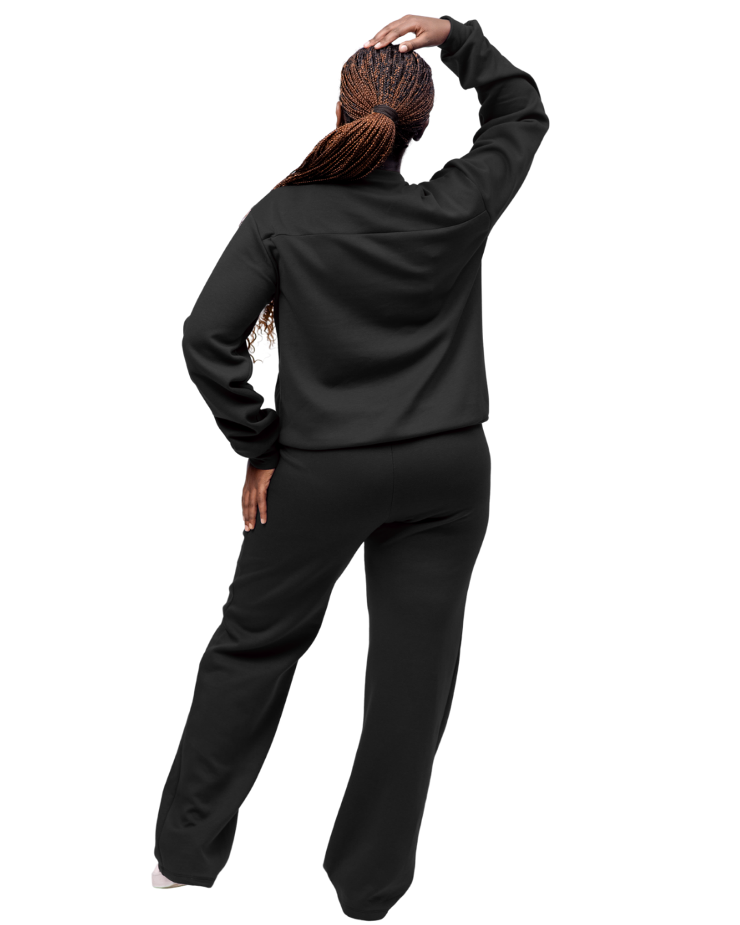 Navaa Collection 2-Piece Set, Sweatshirt and Pants -  Black (Breastfeeding-friendly)