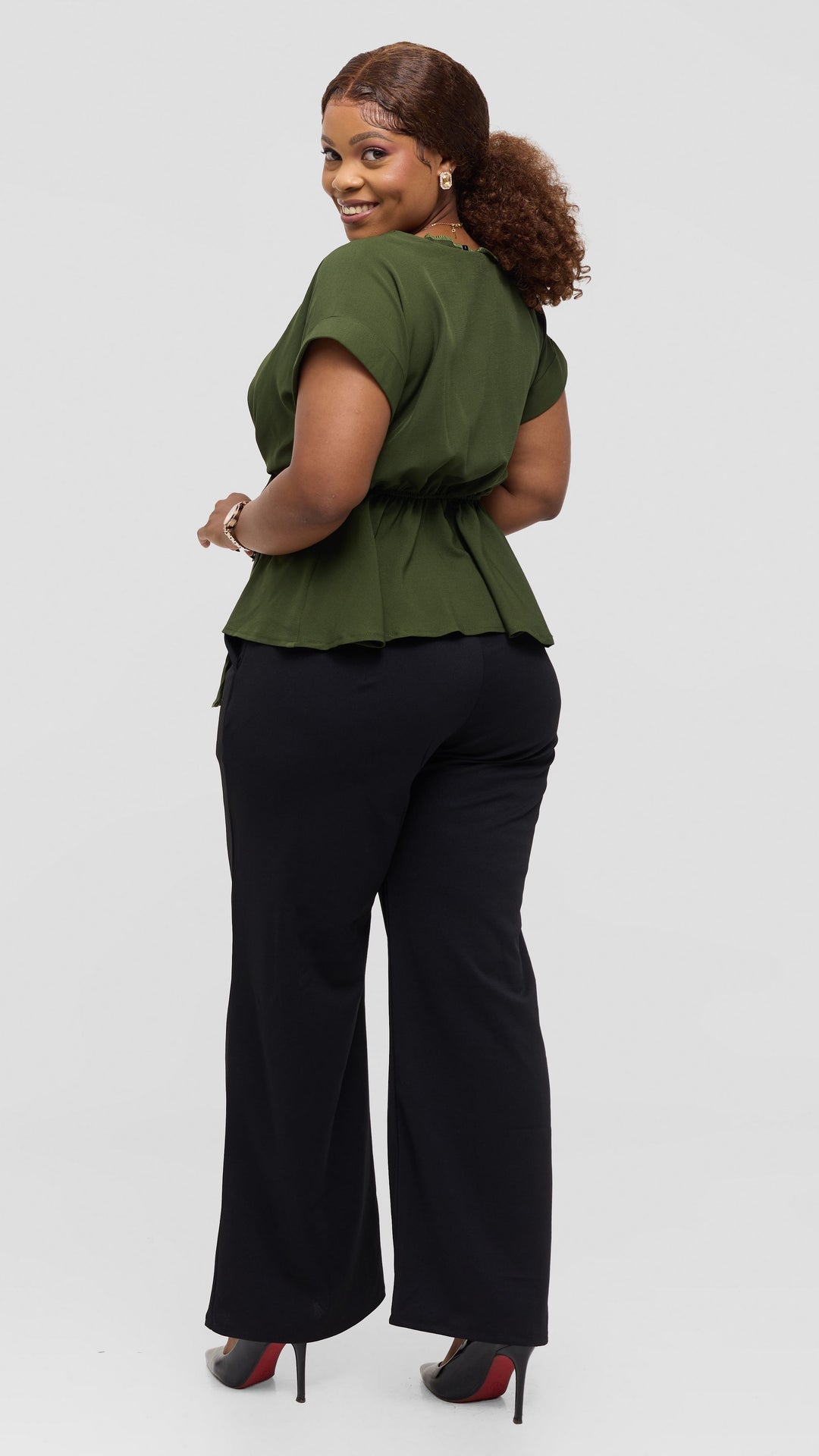 Silk House Collection Raya Top - Green