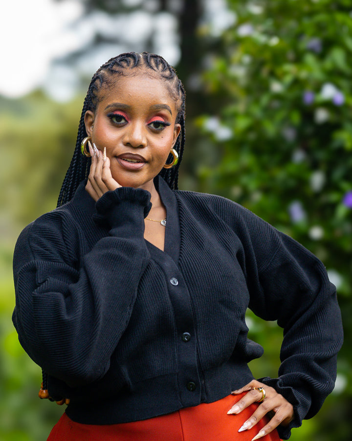 African Yuva Nila Sweater - Black