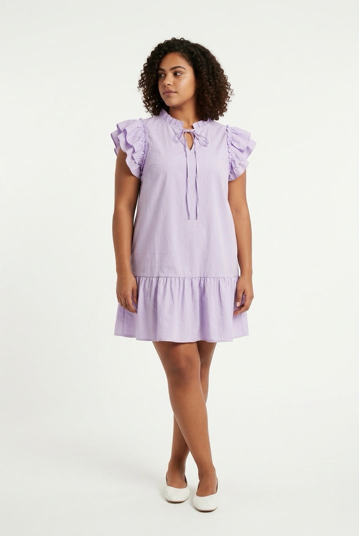 Stylish Sisters Shift Dress - Lavender