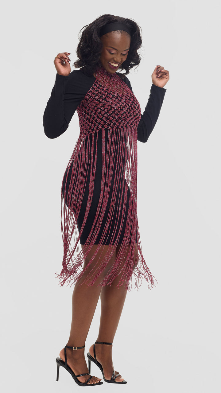 Elan CocoAfrike Zuriya Overlay - Burgundy