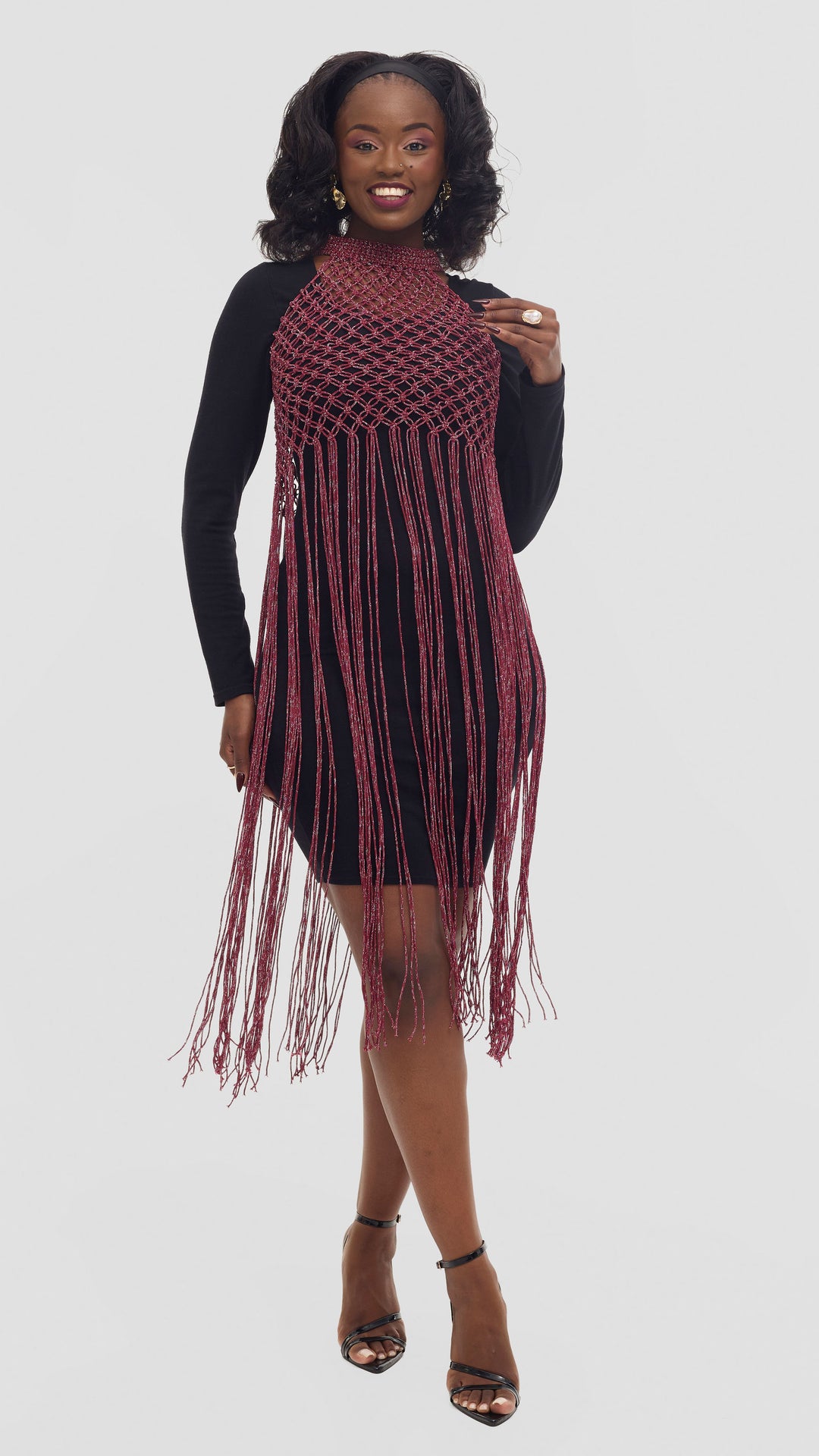 Elan CocoAfrike Zuriya Overlay - Burgundy