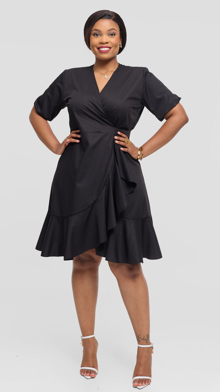 Lizola Whitley Wrap Dress - Mustard