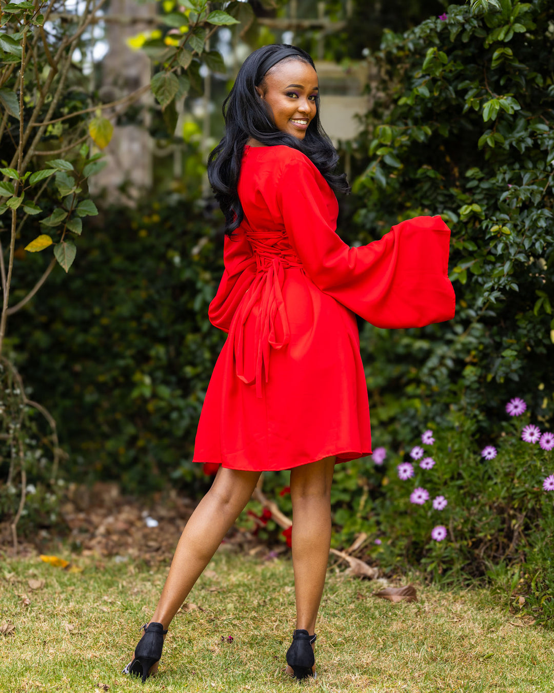 Afriwia Zawadi Shift Dress - Red