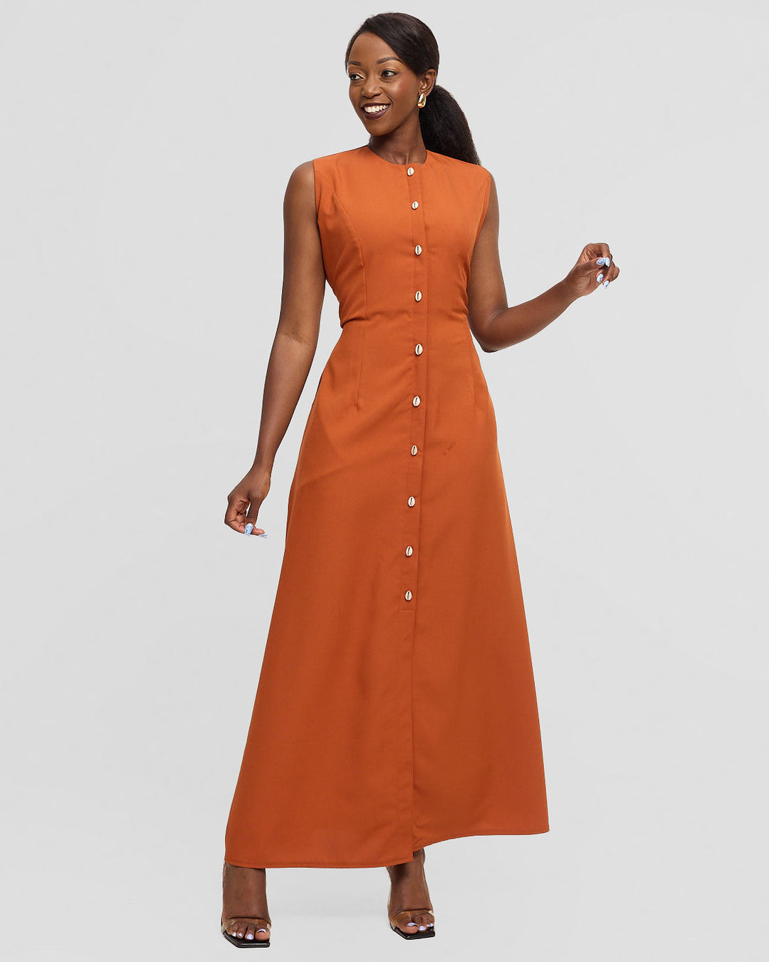 Mumbi Maxi Dress - Brown