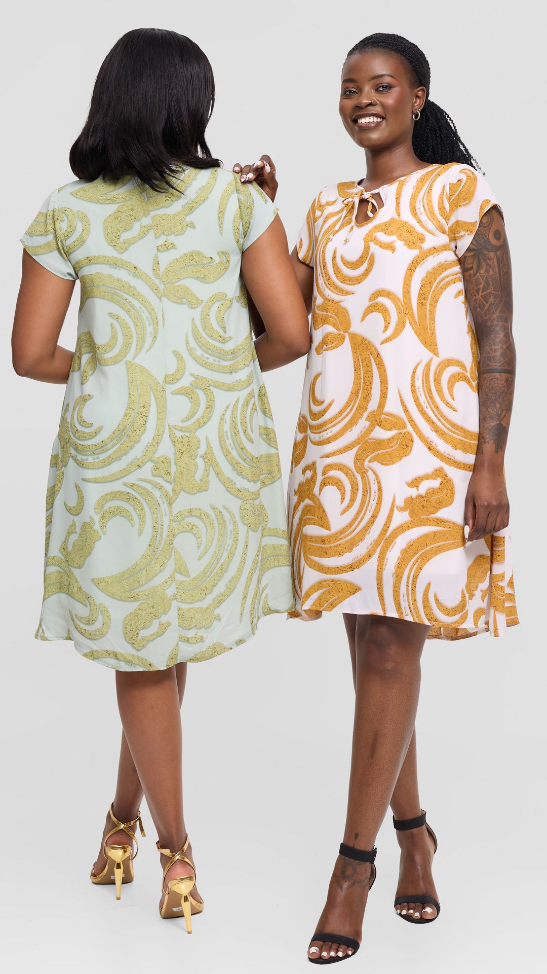 Salok Havilah Ellen Shift Dress - Mint Print
