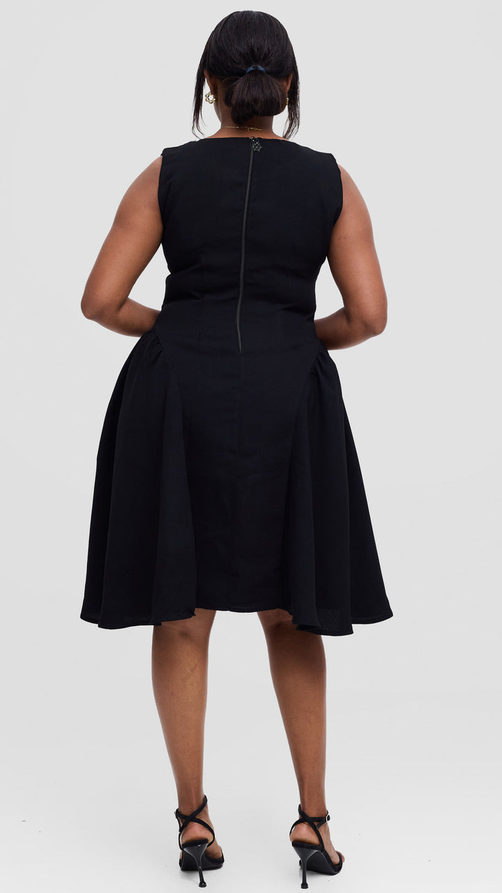 Hawi Satrorial Furaha Dress - Black