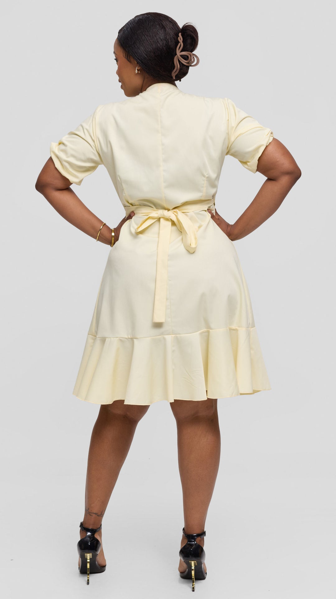 Lizola Vivienne Wrap Dress - Cream White