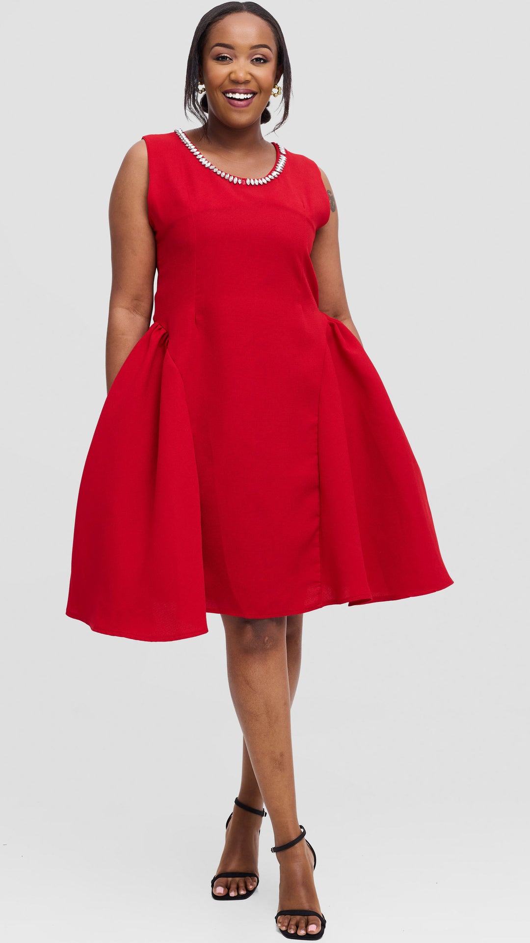 Hawi Sartoial Furaha Dress - Red