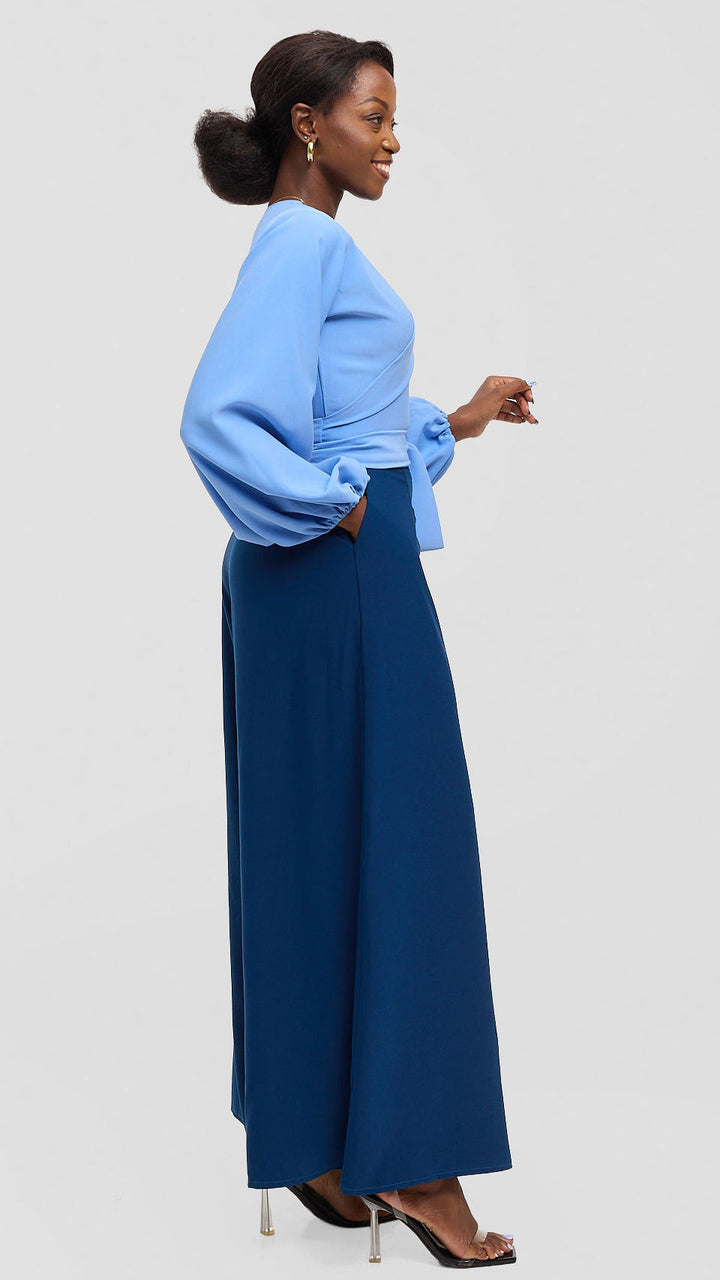 Eunike Zeinabu Palazzo Set - BLue