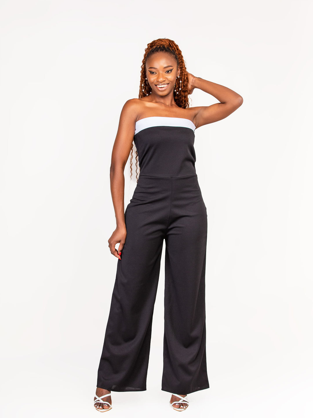 Da'Joy Fashions Amora Jumpsuit - Black / White