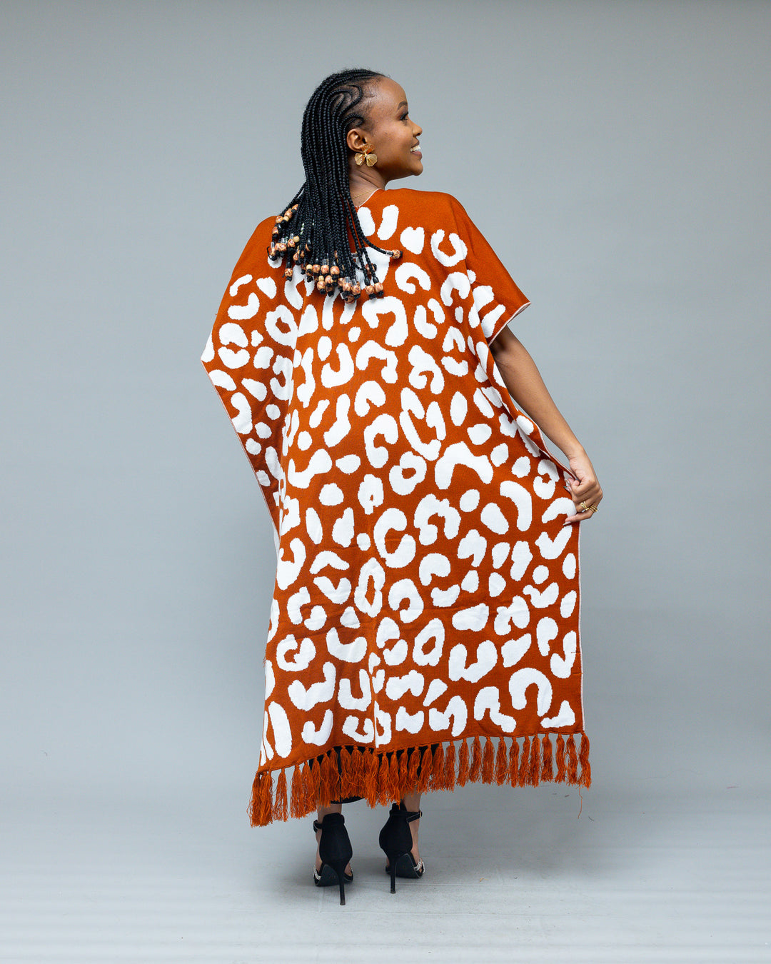 Afriwia Snug Reversible Shawl - Rust