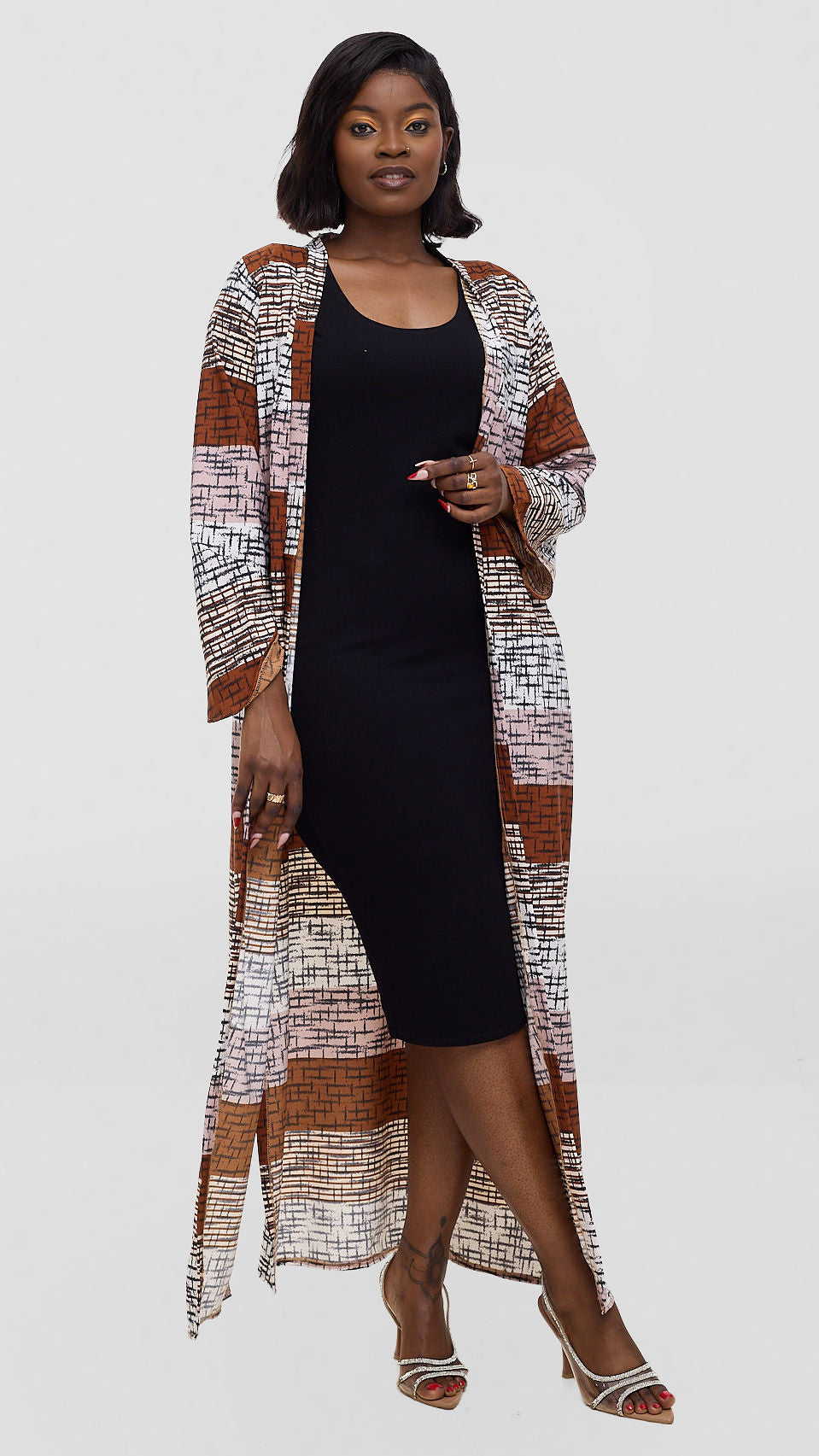 Liliadly Bricky Kimono - Brown