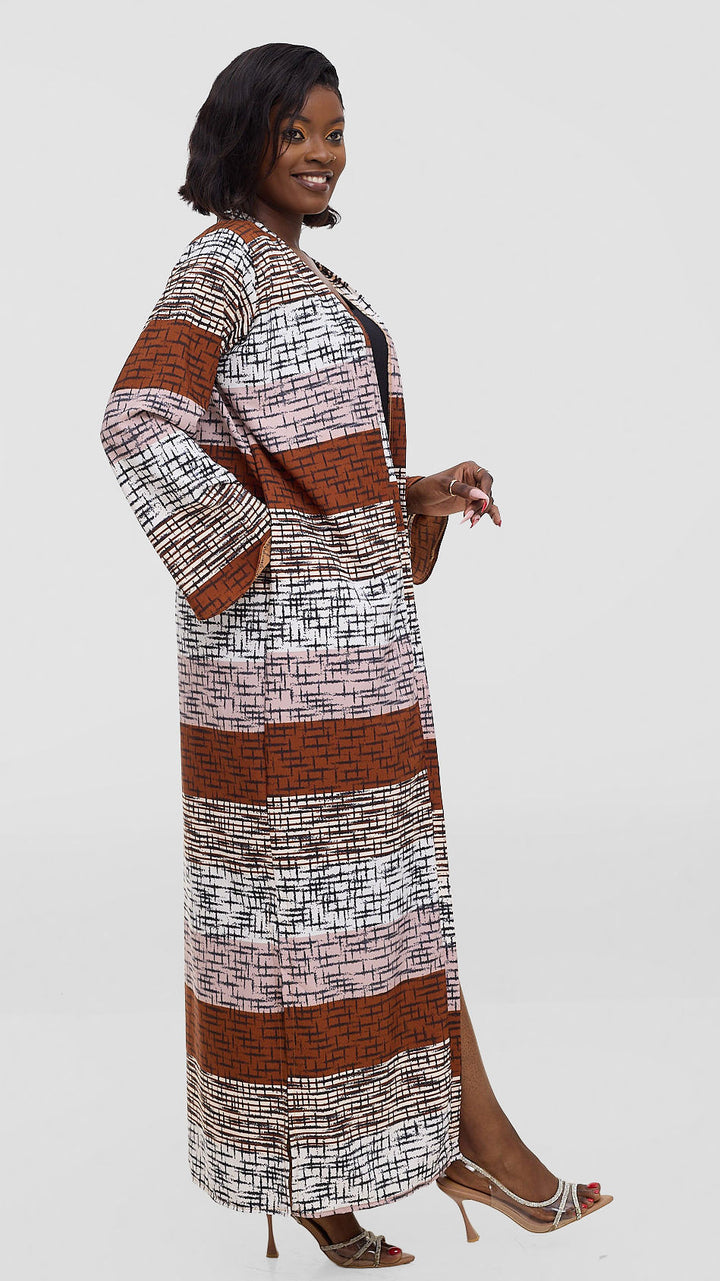 Liliadly Bricky Kimono - Brown