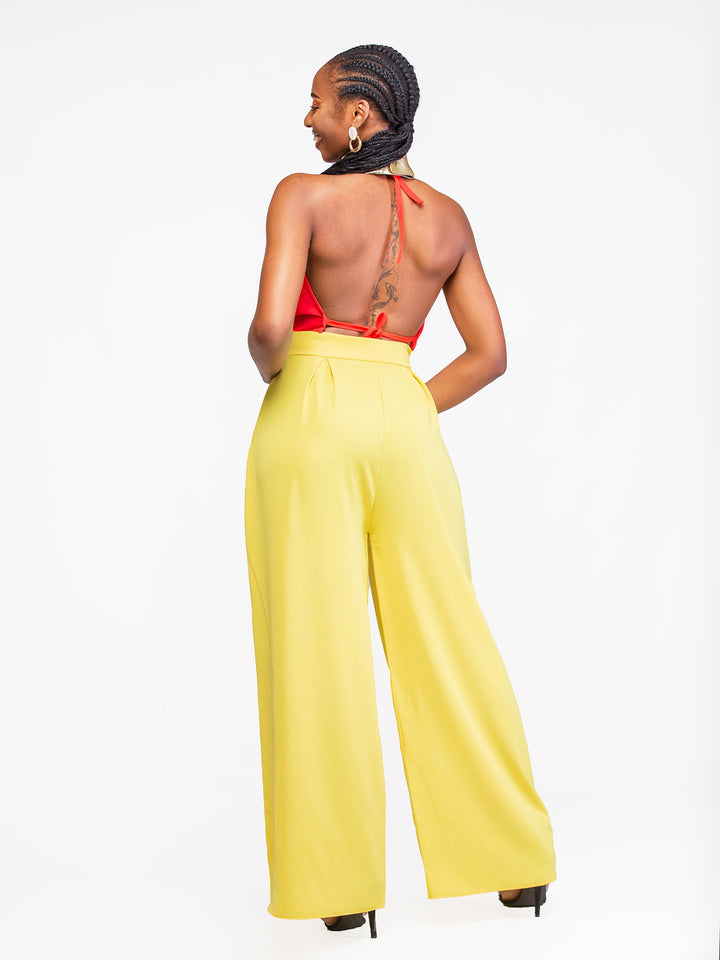 Da'Joy Fashions Rockalith Pant Set - Red / Yellow