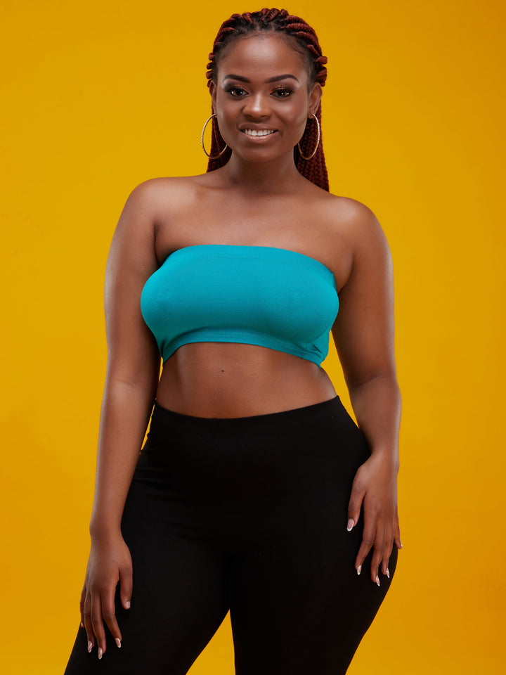 Zoya Basic Jersey Bandeau - Sea Green