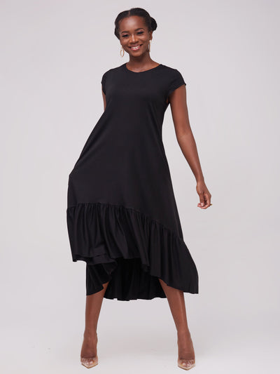 Vivo Lindi High Low Dress - Black