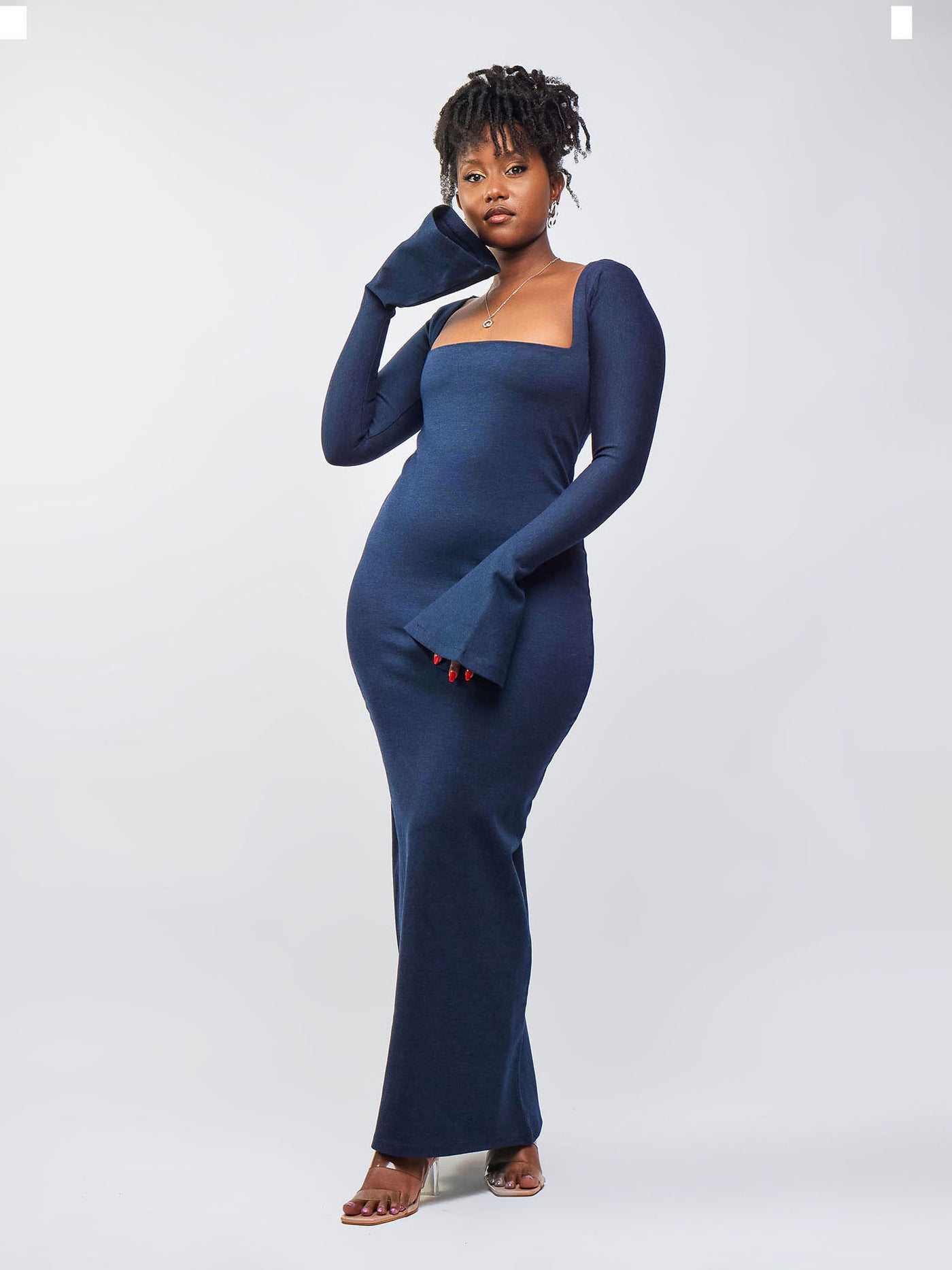 Zia Africa â€œEffortlessly Elegantâ€ù Bodycon Dress - Navy