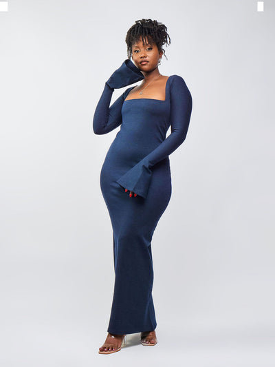Zia Africa â€œEffortlessly Elegantâ€ù Bodycon Dress - Navy