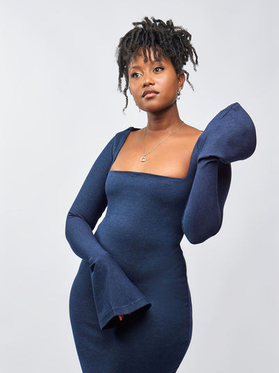 Zia Africa â€œEffortlessly Elegantâ€ù Bodycon Dress - Navy
