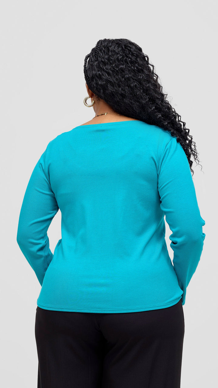 Vivo Basic Val Long Sleeve Top - Sea Green