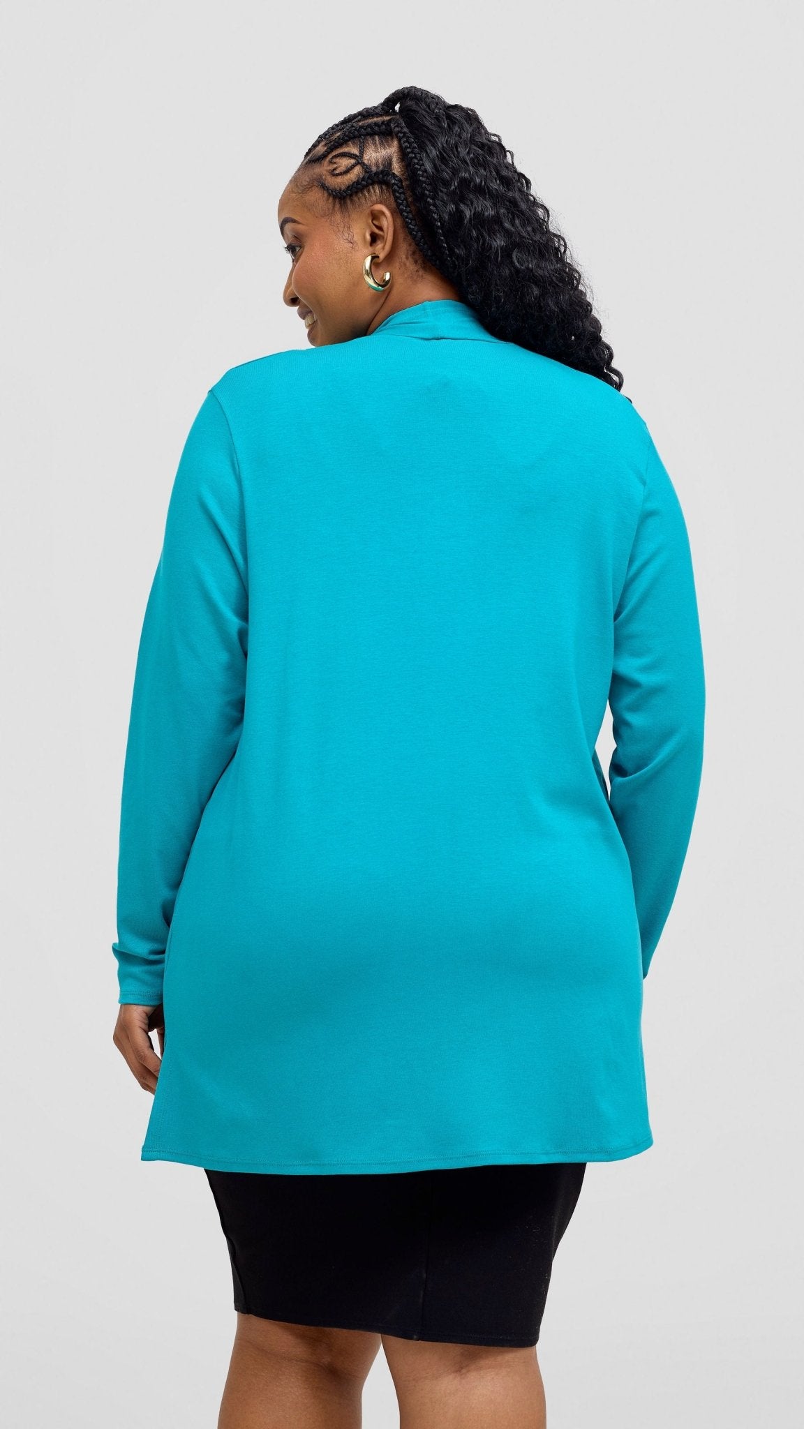 Vivo Leila Short Waterfall - Sea Green - Shopzetu