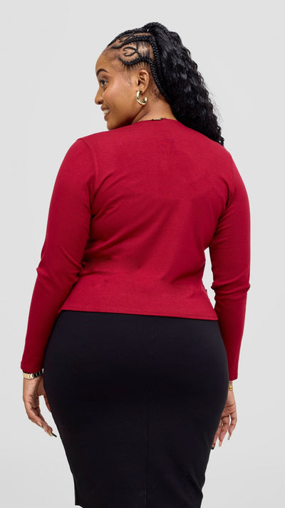 Vivo Basic Sienna Waterfall - Dark Red - Shopzetu