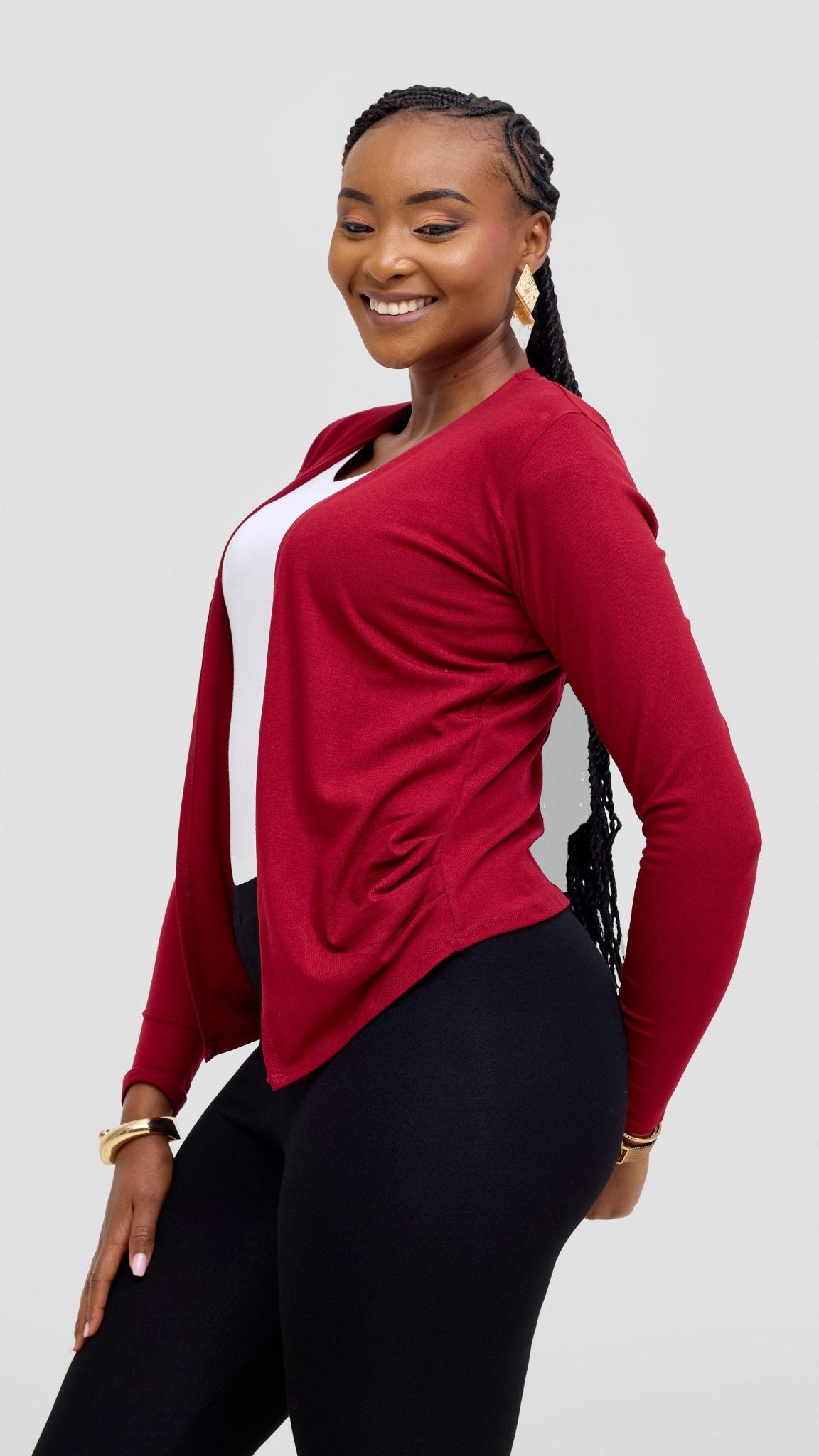 Vivo Basic Sienna Waterfall - Dark Red - Shopzetu
