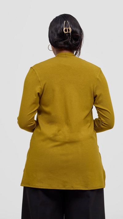 Vivo Leila Short Waterfall - Dark Olive - Shopzetu