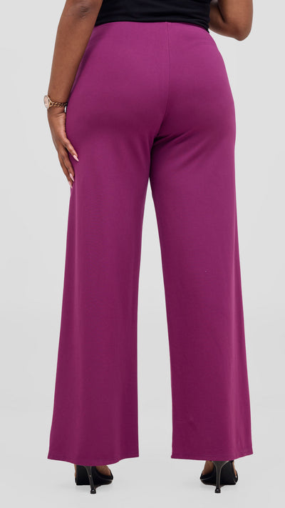 Vivo Aleri Wide Leg Pants - Purple