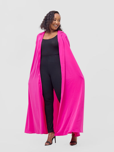 Vivo Hadiya Flounce Sleeve Maxi - Pink